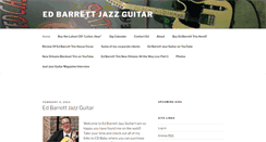 Desktop Screenshot of edbarrettjazzguitar.com